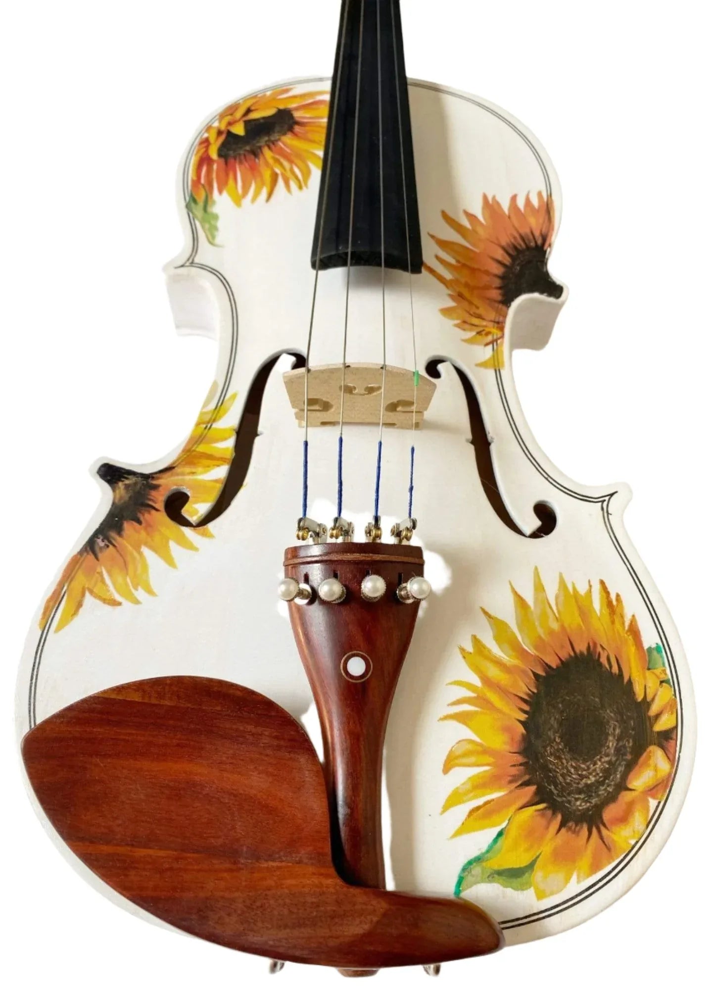 Sunflower White Glitter Violin Outfit