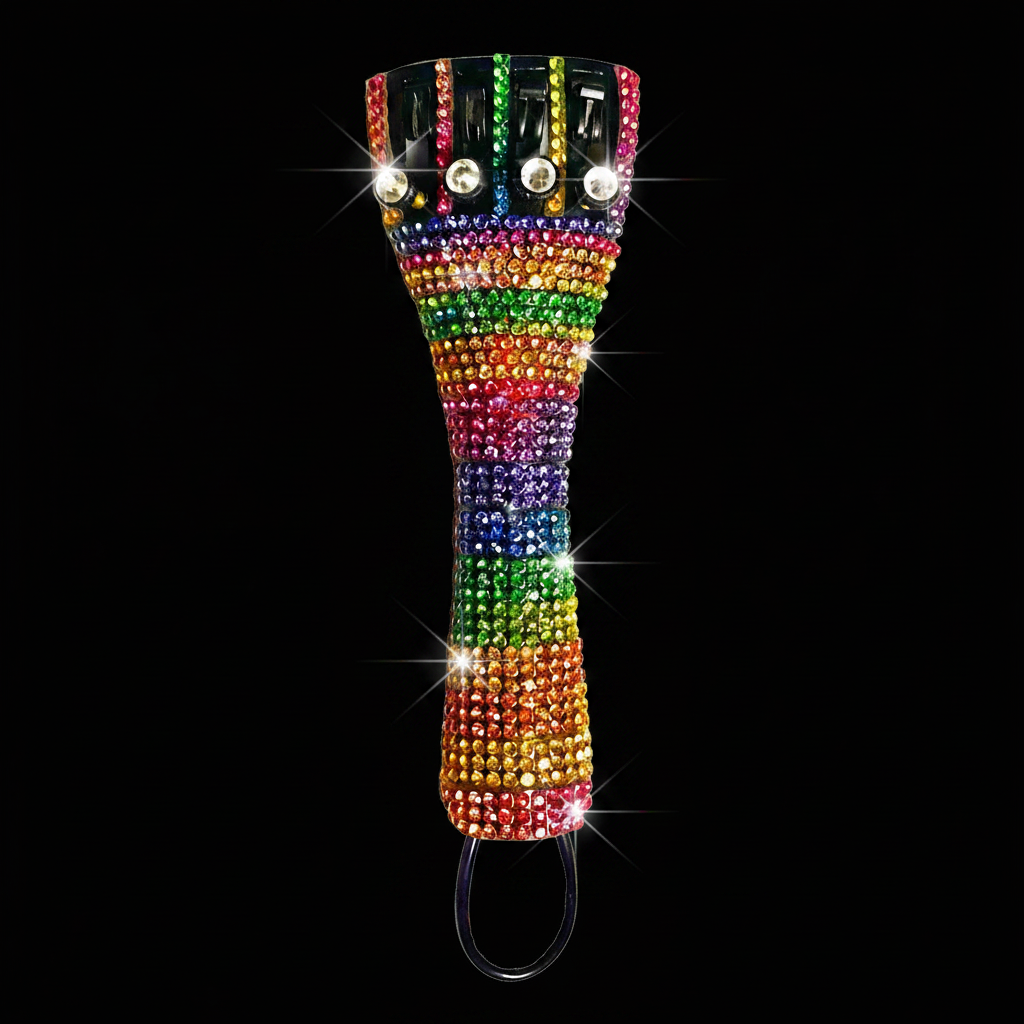 Rainbow Crystal Violin Tailpiece