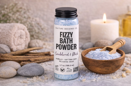 SANDALWOOD AND MUSK | FIZZY BATH POWDER