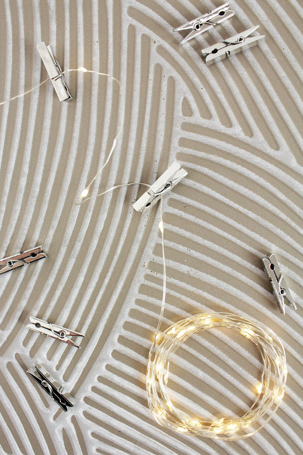 36 LED Silver Photo Clip String Light- Battery Operated