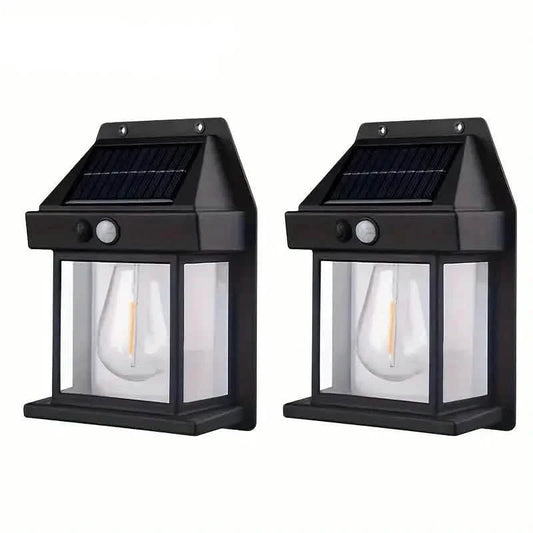 Solar-Powered Motion-Sensor Outdoor Wall Light