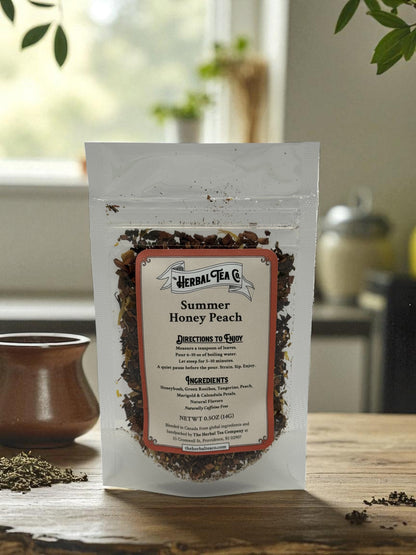 Summer Honey Peach Herbal Tea