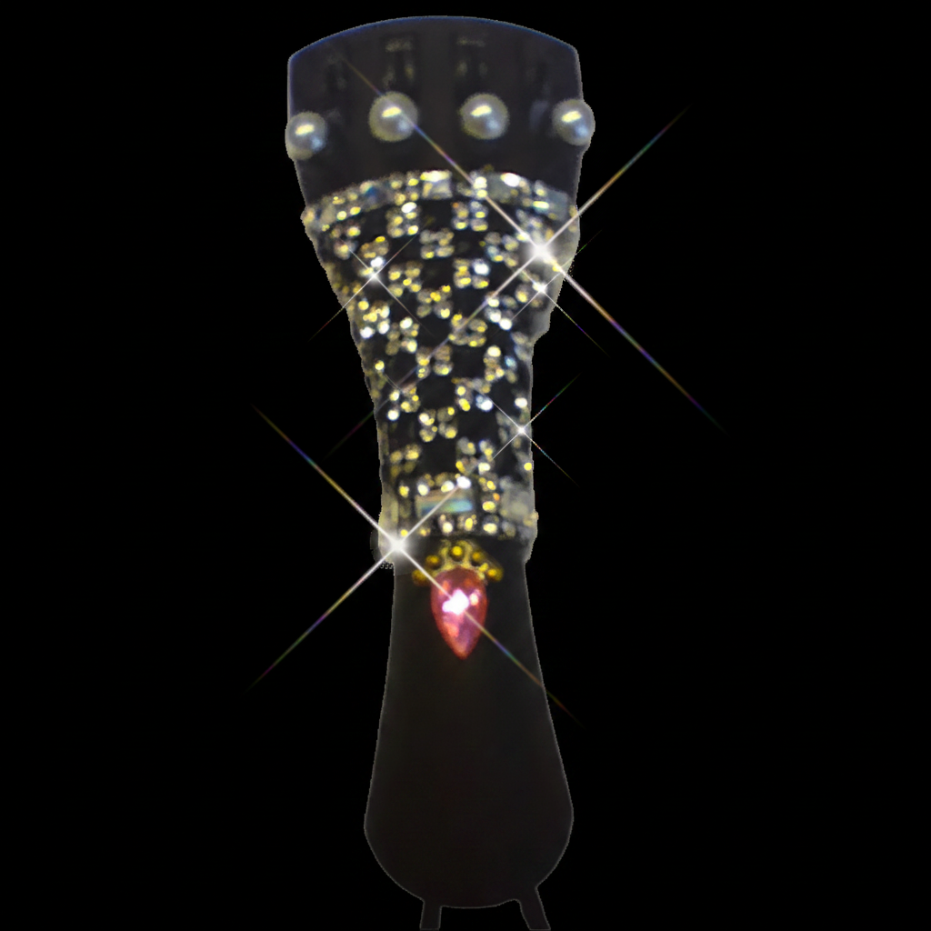 Rozanna's Onyx Lattice Violin Tailpiece