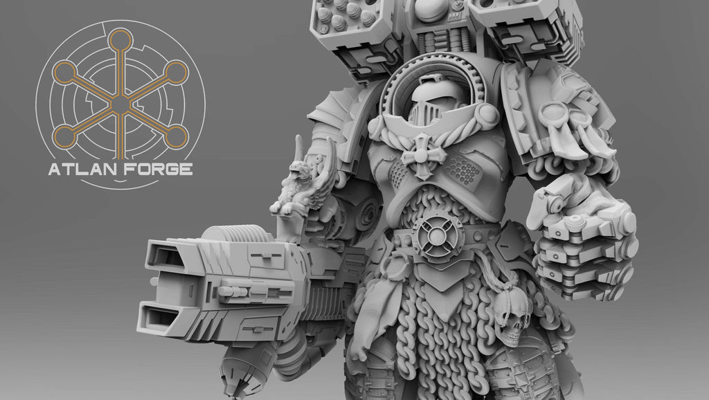 Templar Crusaders by Atlan Forge – 5-Man Modular Resin Printed Grimdark Squad (28/32mm)